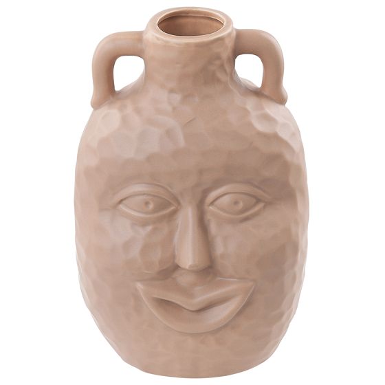 Blomstervase VERIA 26 cm Keramik Beige