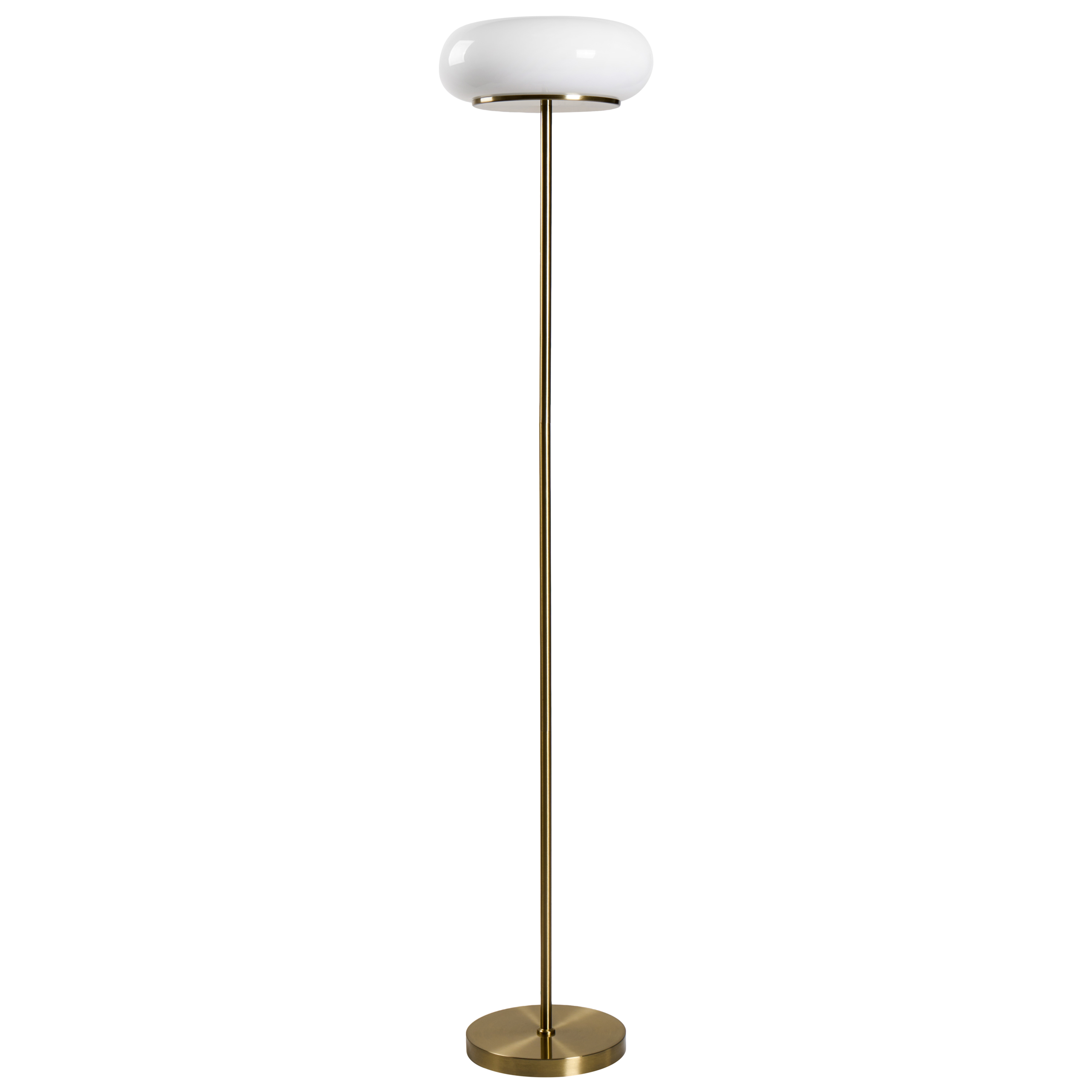 LED-gulvlampe NITH Med dæmpning Glas Hvid