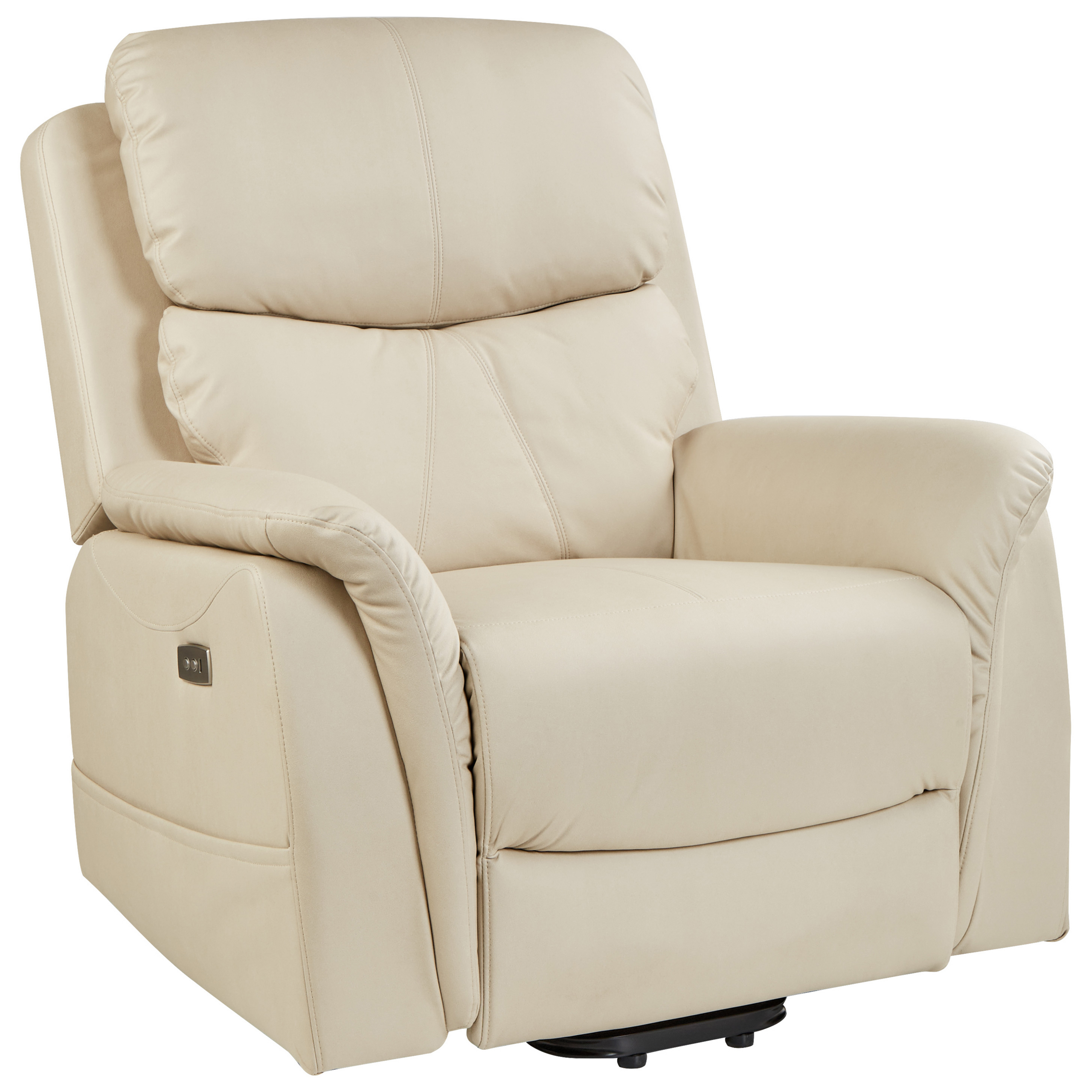 Elektrisk recliner stol GLORIE massagefunktion Lys Beige