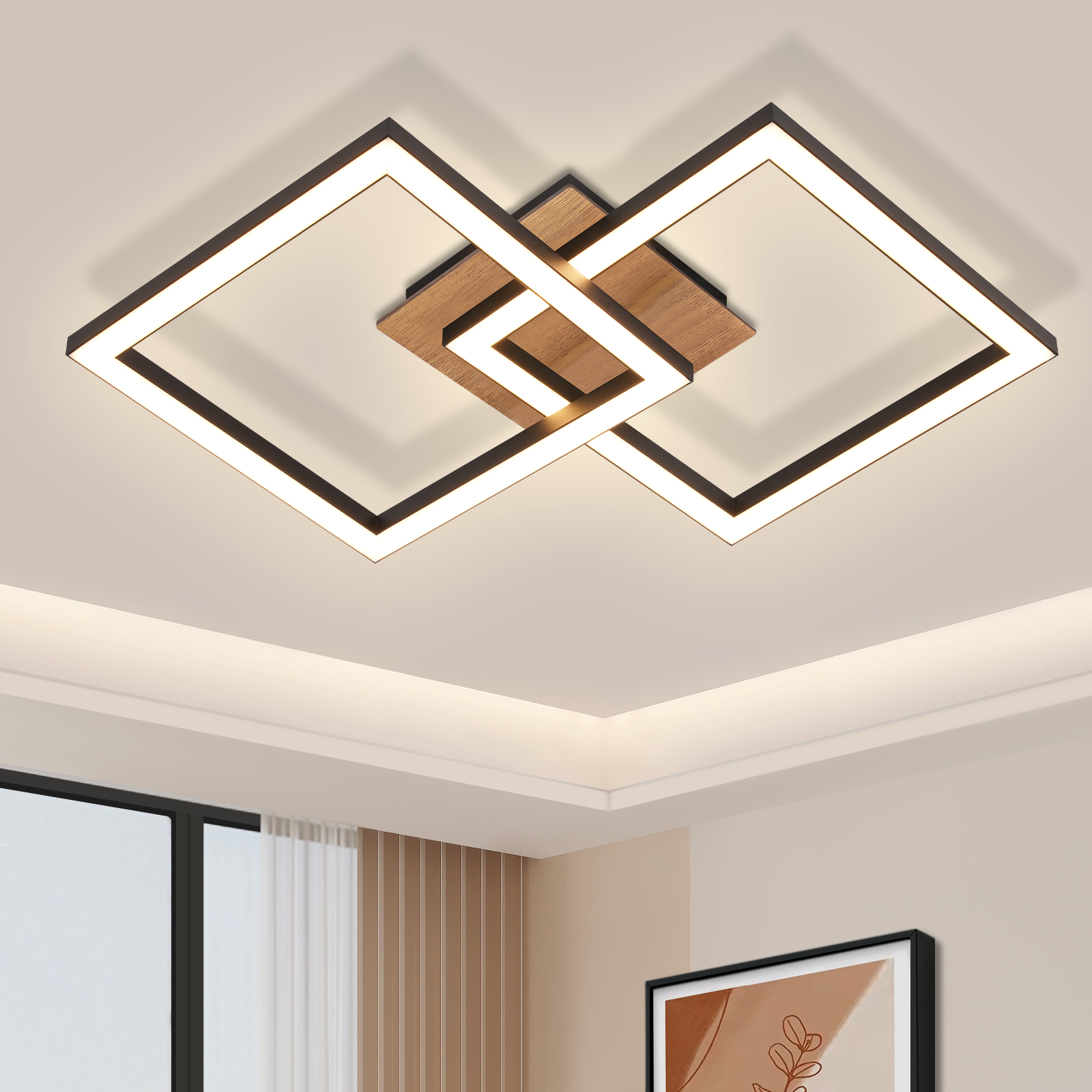 NETTLIFE LED - loftlampe, sort, metal