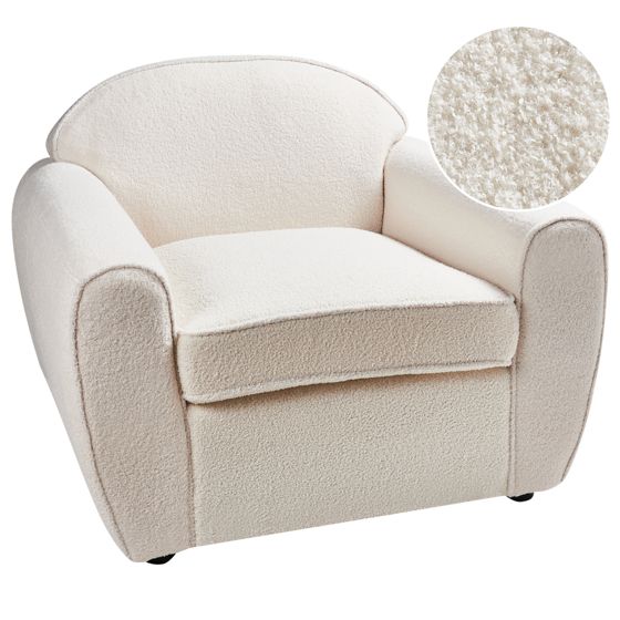 Lænestol ELLEDE Boucle Lys Beige