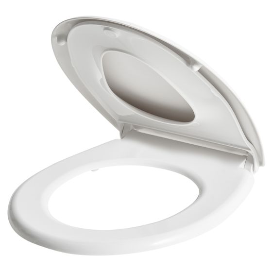 Toiletbræt FAGNANO Soft close 2 i 1 Duroplast Hvid
