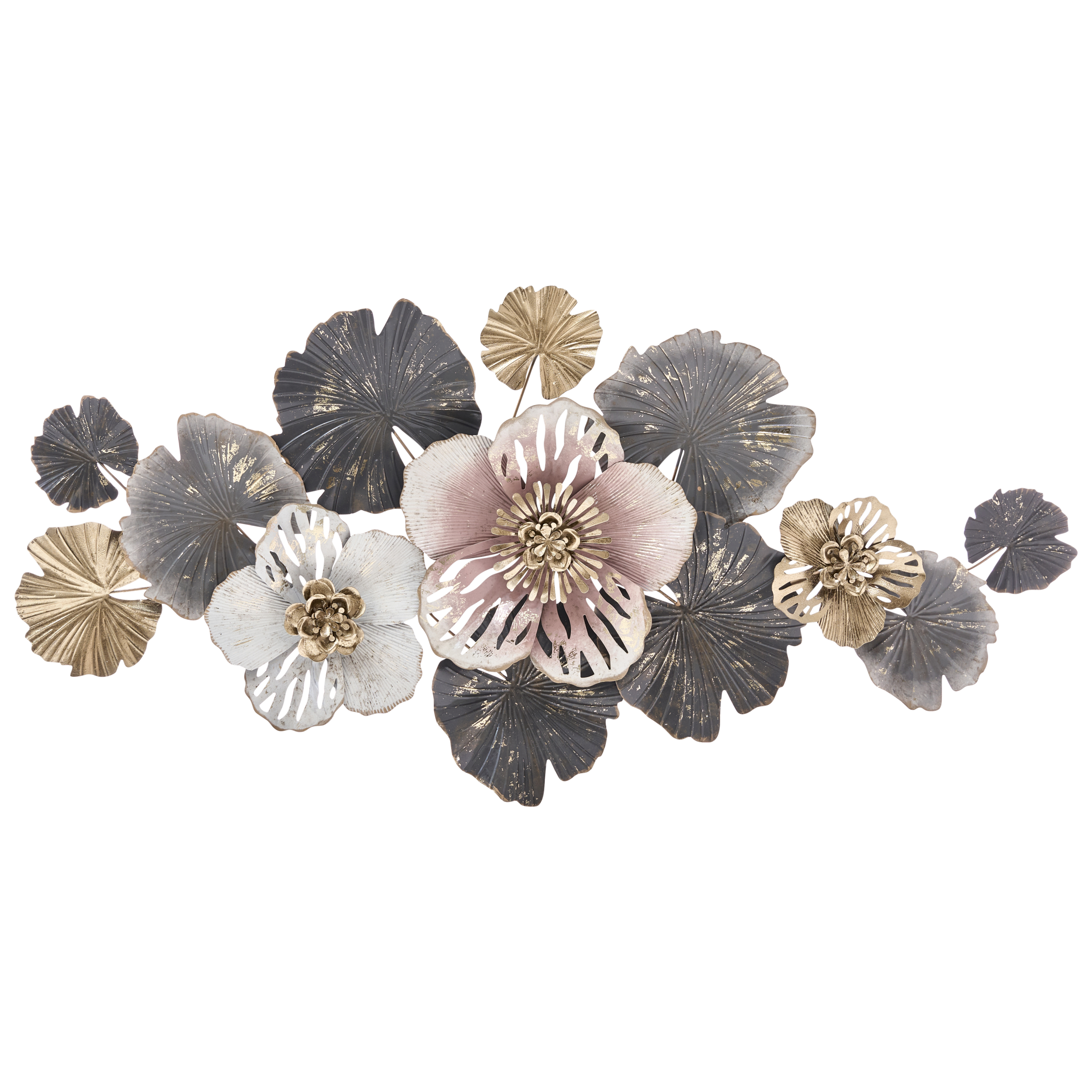 Vægdekoration Blomst MOLYBDENIUM 60 cm Metal Multifarvet
