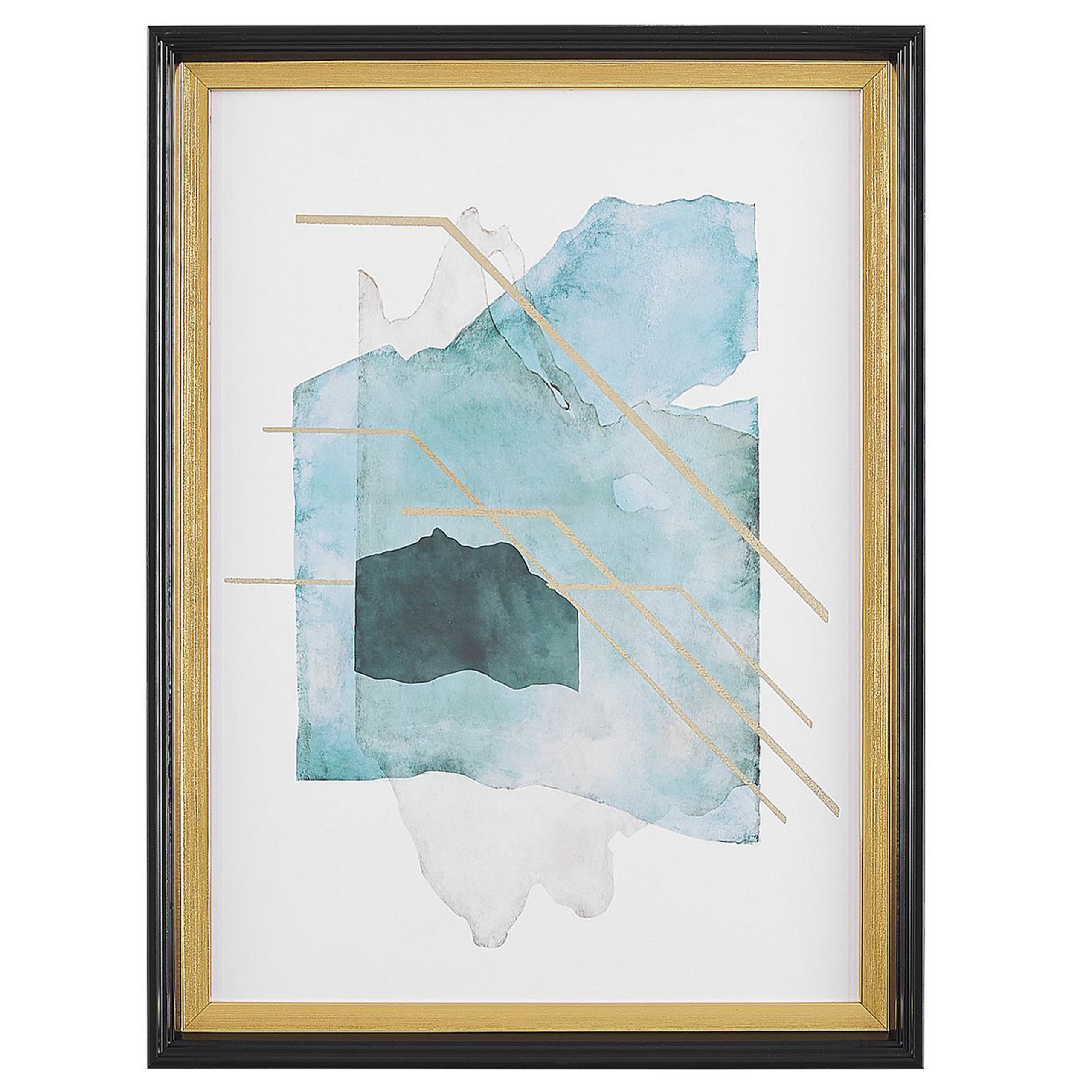 Indrammede plakater TOUBA 30 x 40 cm Abstrakt motiv Blå