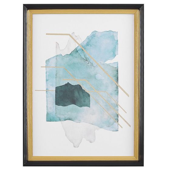 Indrammede plakater TOUBA 30 x 40 cm Abstrakt motiv Blå