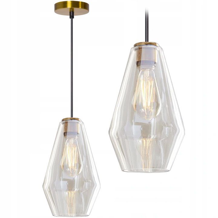 TOOLIGHT hængende loftlampe APP438-1CP Gennemsigtig 29,5x18x29,5cm