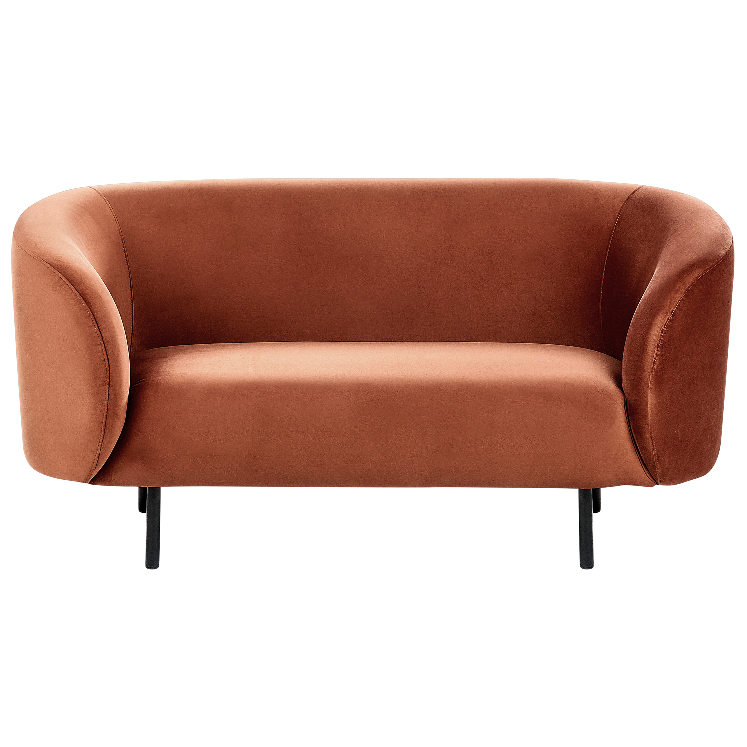 Sofa 2 personers LOEN Velour Orange