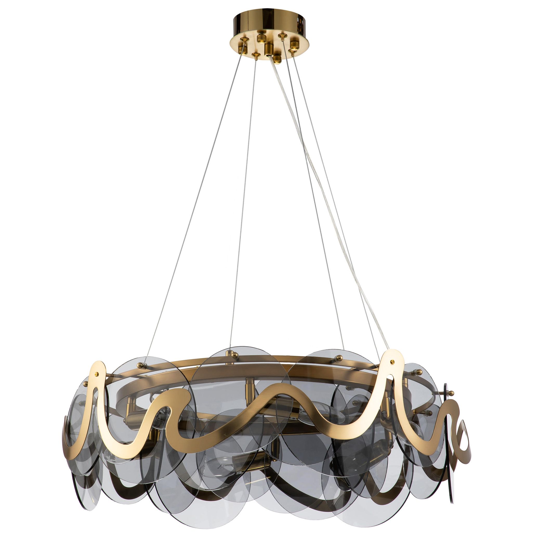 TOOLIGHT hængende loftlampe APP1545-8CP Grå 58x58x4cm