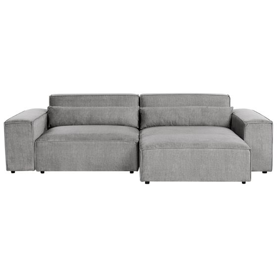 Hjørnesofa modul 3 personers HELLNAR Grå Venstrevendt