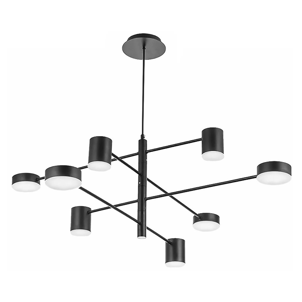 TOOLIGHT hængende loftlampe APP598-8C Sort 76x76x87,5cm