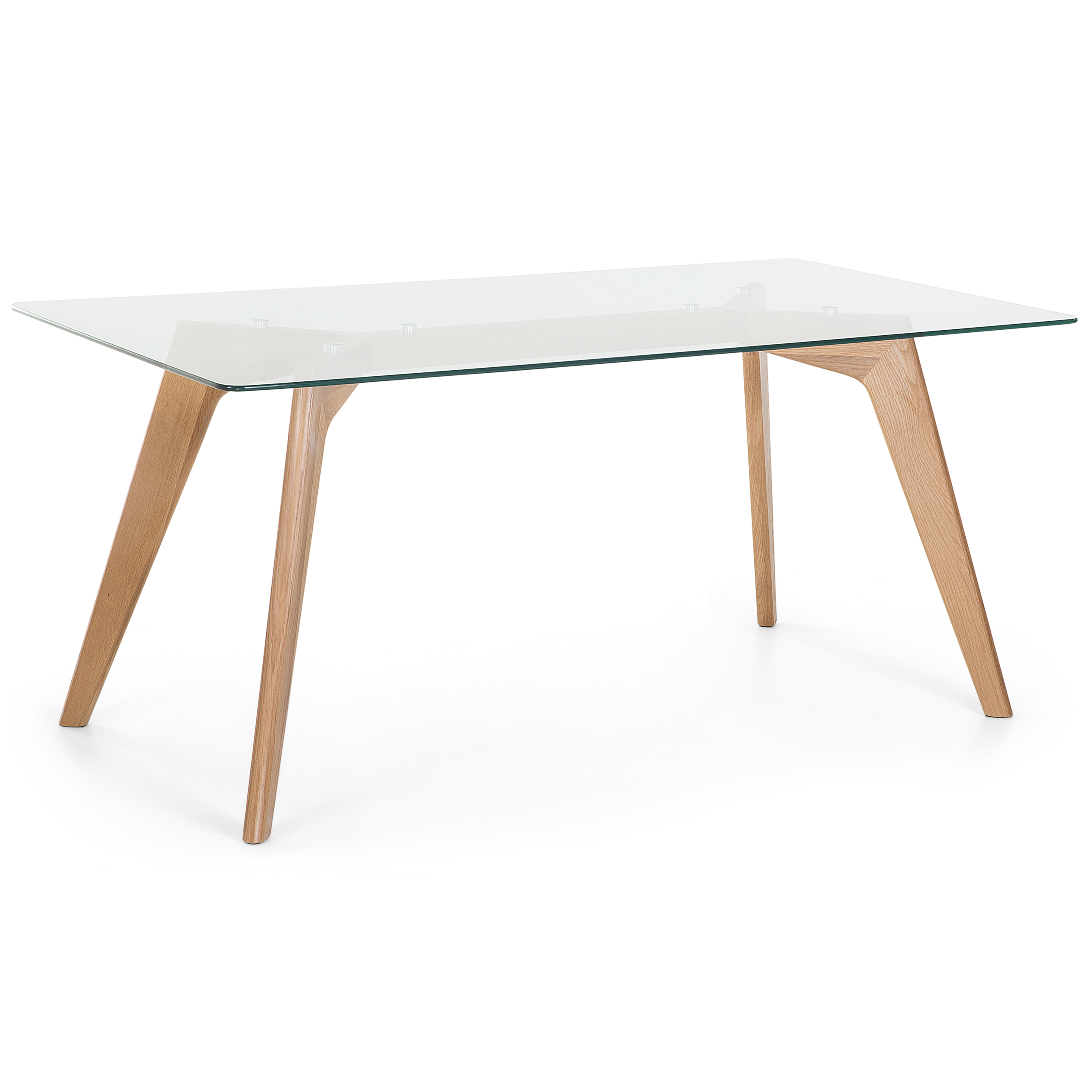 Spisebord HUDSON II Transparent 180 cm 90 cm Glas
