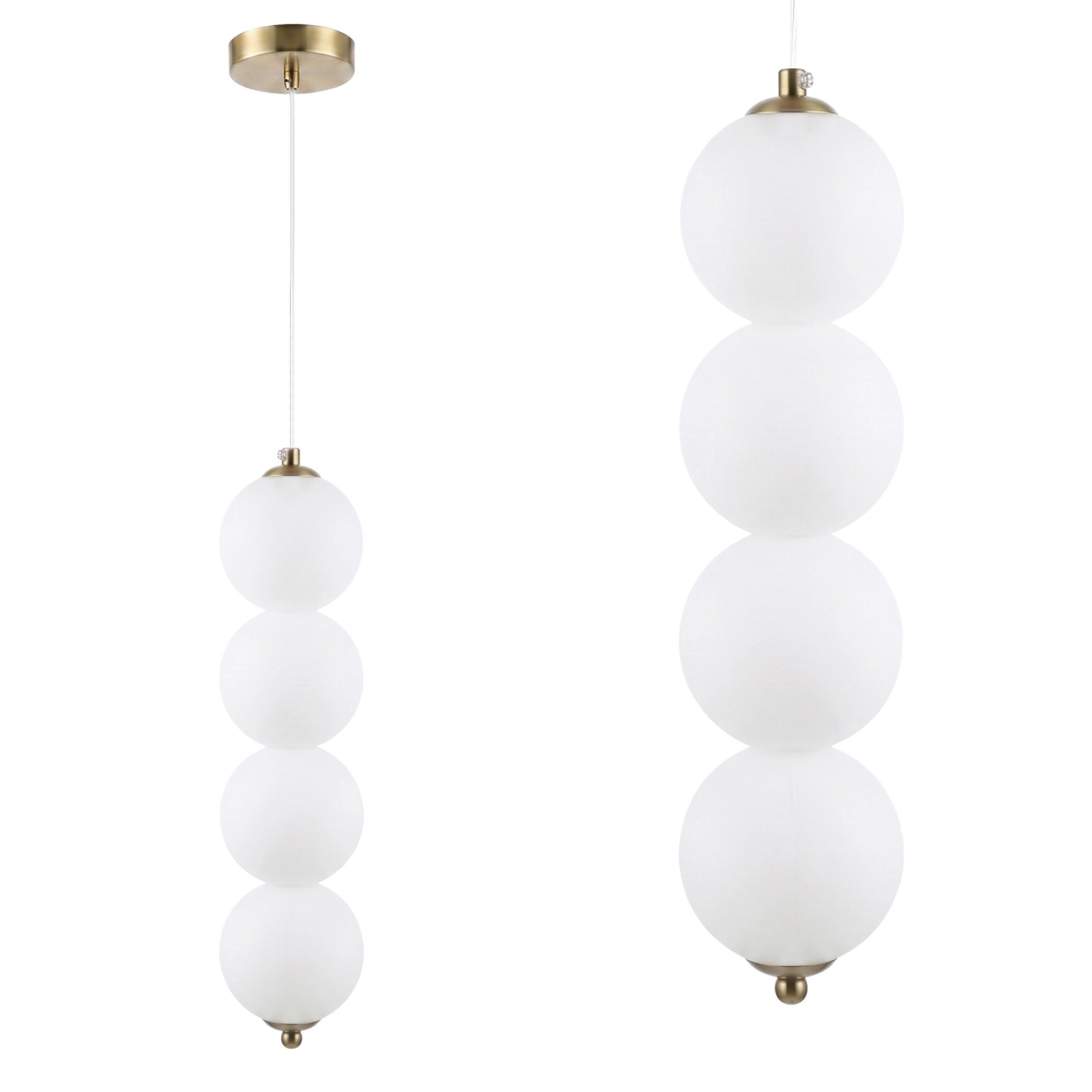 TOOLIGHT hængende loftlampe LHJ118-4CP LED Børstet guld 10x10x41cm