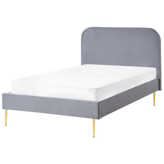Seng Velour FLAYAT 120 x 200 cm Grå