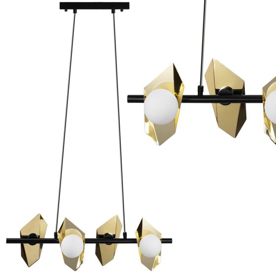 TOOLIGHT hængende loftlampe APP1412-CP Sort 61x24x20cm