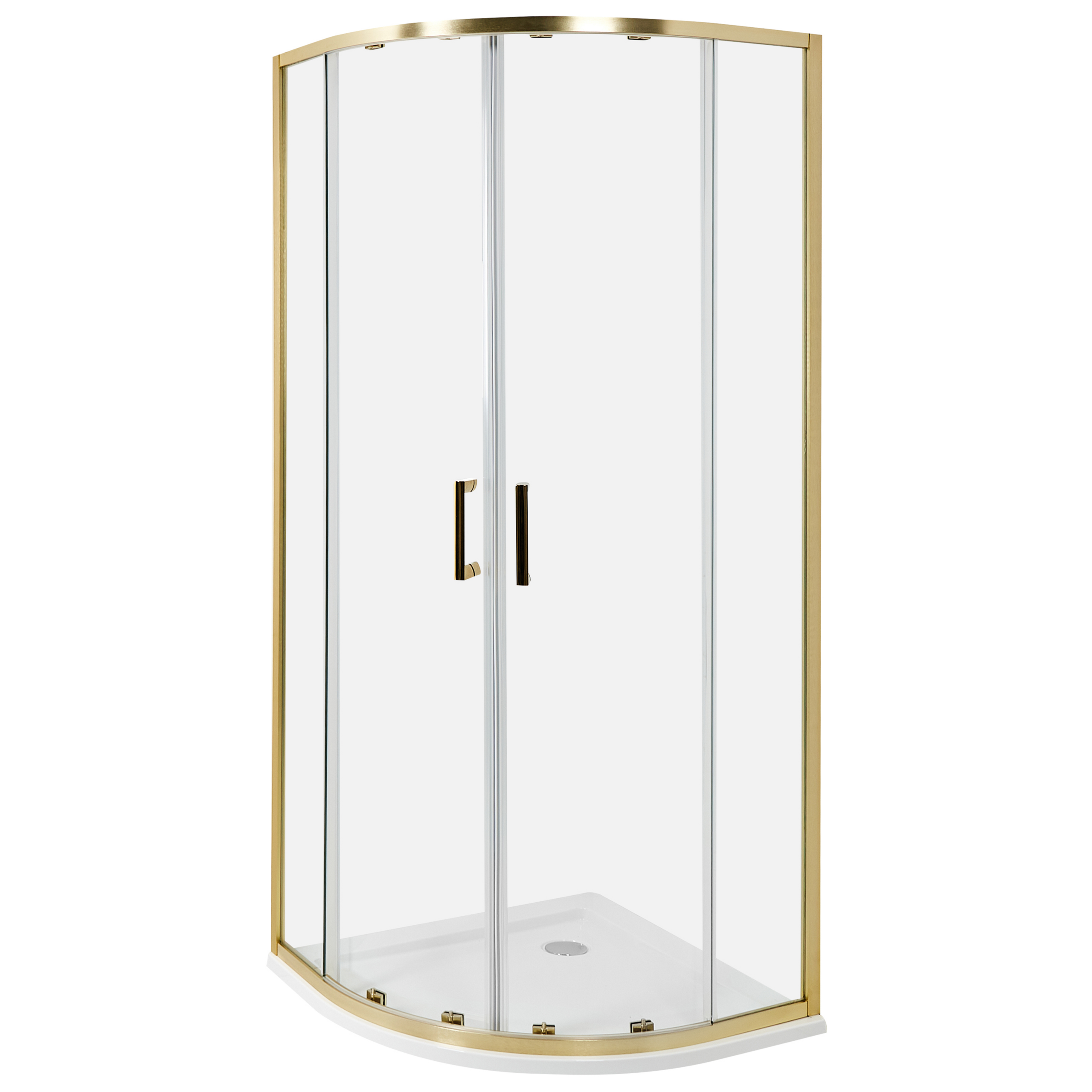 Brusekabine JUKATAN 80 x 80 x 185 cm Guld