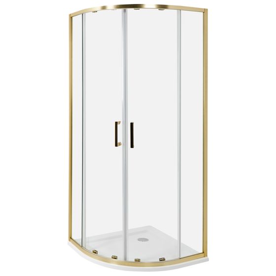 Brusekabine JUKATAN 80 x 80 x 185 cm Guld
