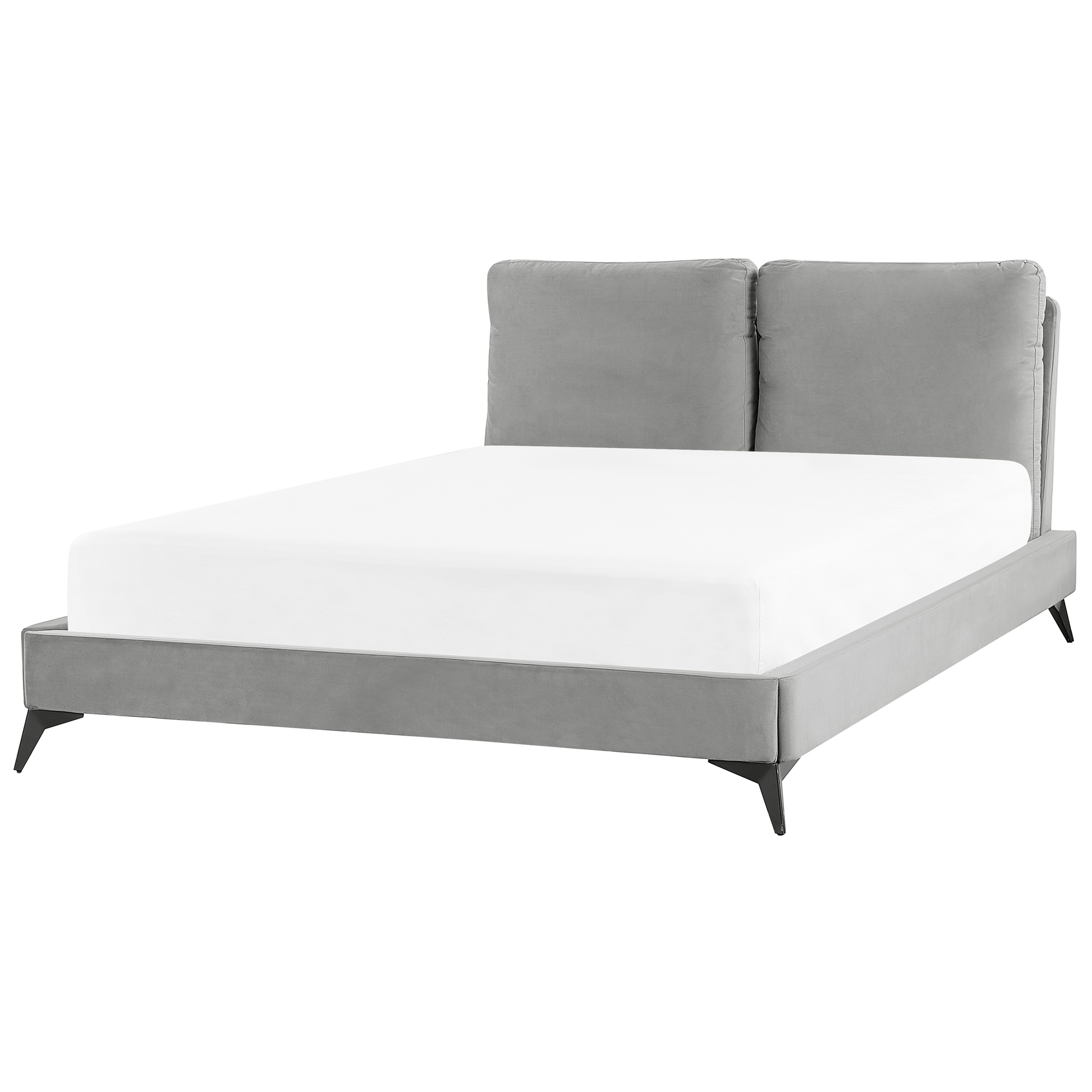 Seng Velour MELLE 140 x 200 cm Grå
