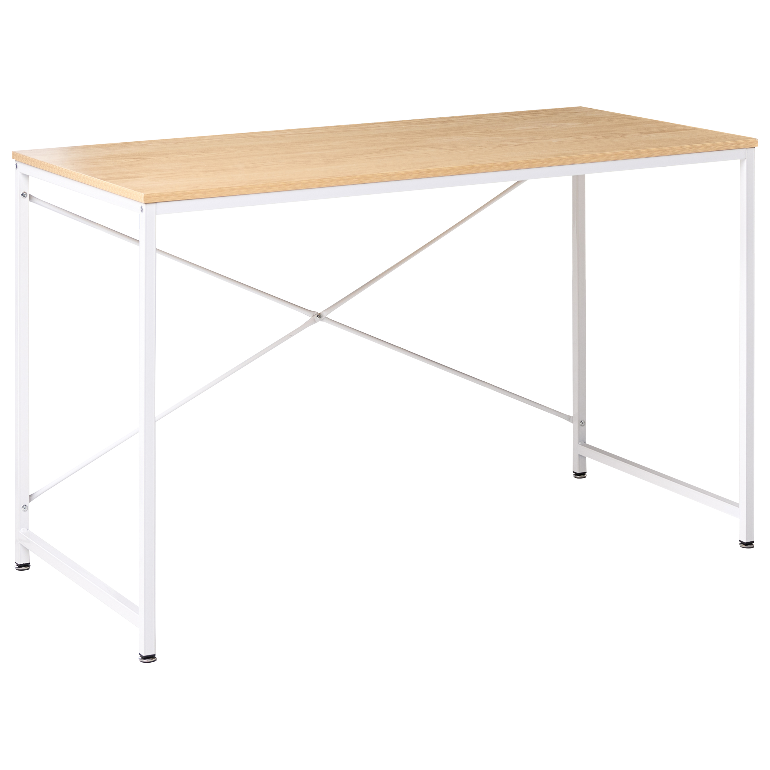 Skrivebord ANDASTE 120 cm 60 cm Lysebrun/hvid