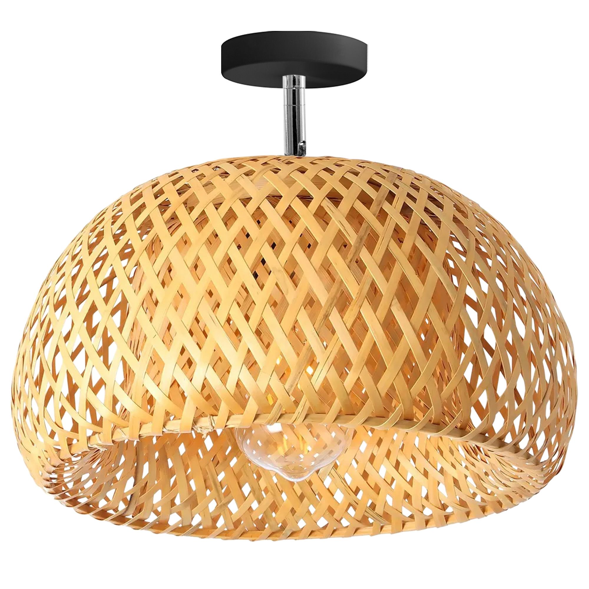 TOOLIGHT hængende loftlampe APP1638-1CP Brun 18x30x18cm