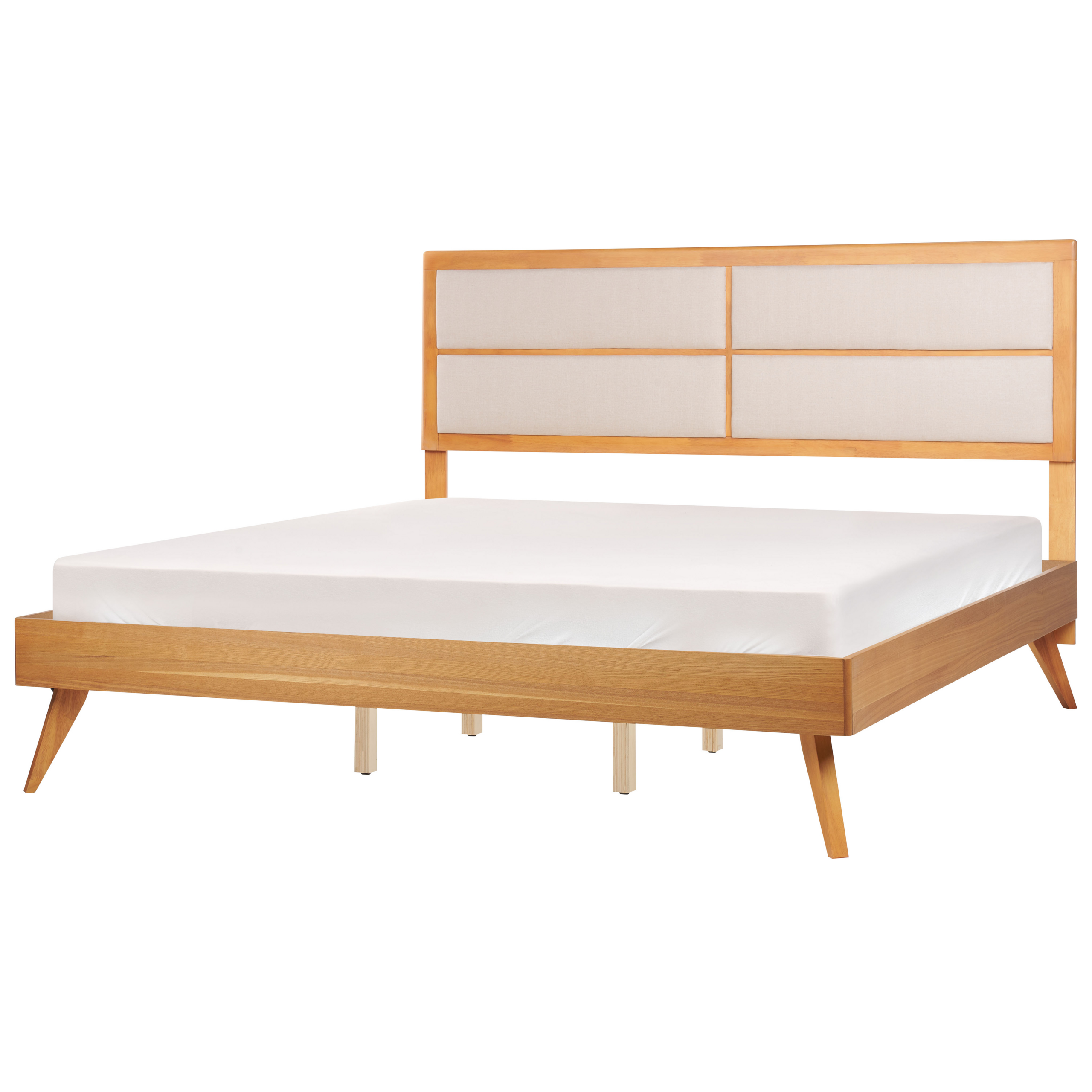Seng POISSY 180 x 200 cm Naturlig ask