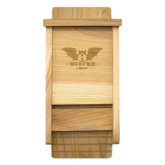 WildYard® BIGBATBOX flagermuskasse – 1-kammer, op til 30 flagermus – håndlavet cedertræ, nem montering