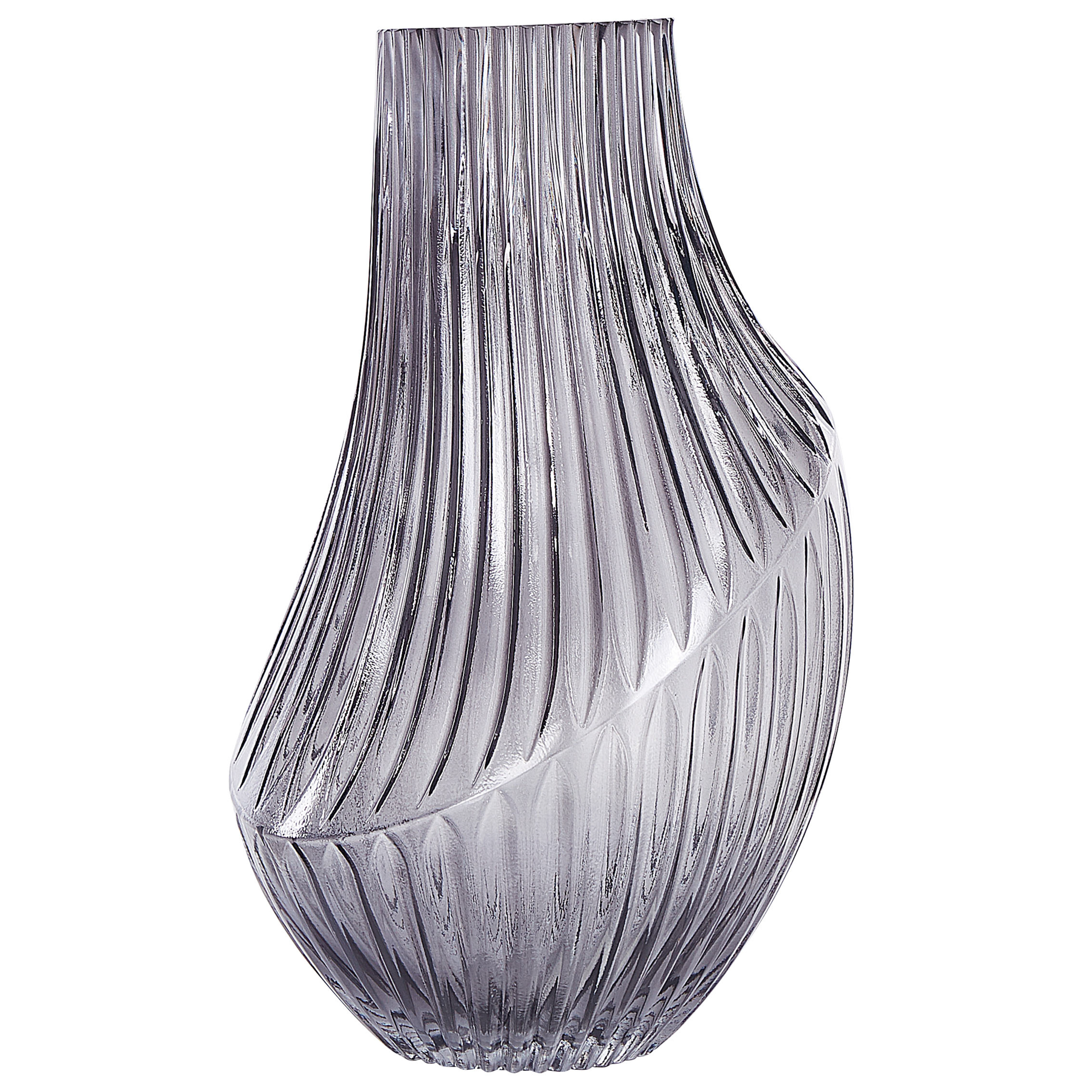 Blomstervase MYRSINA 36 cm Glas Grå