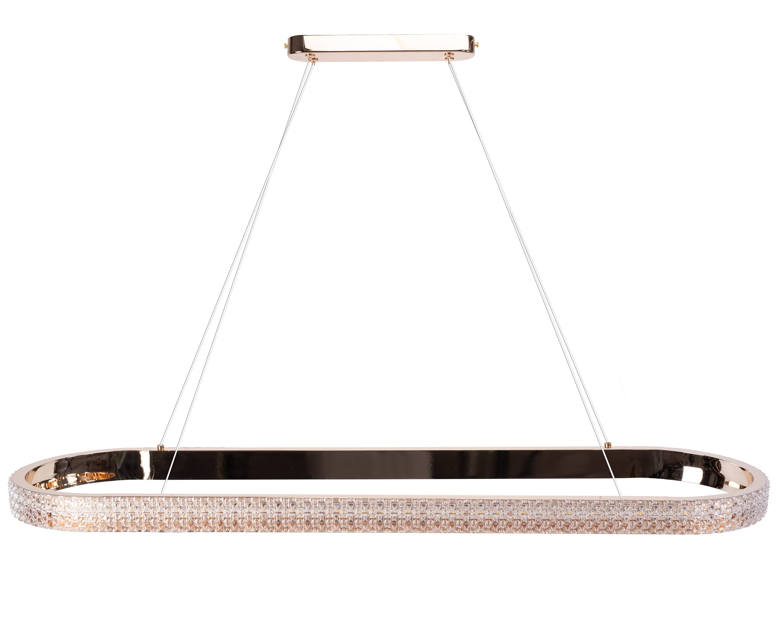 TOOLIGHT hængende loftlampe APP1751-CP LED Guld 90x25x5cm