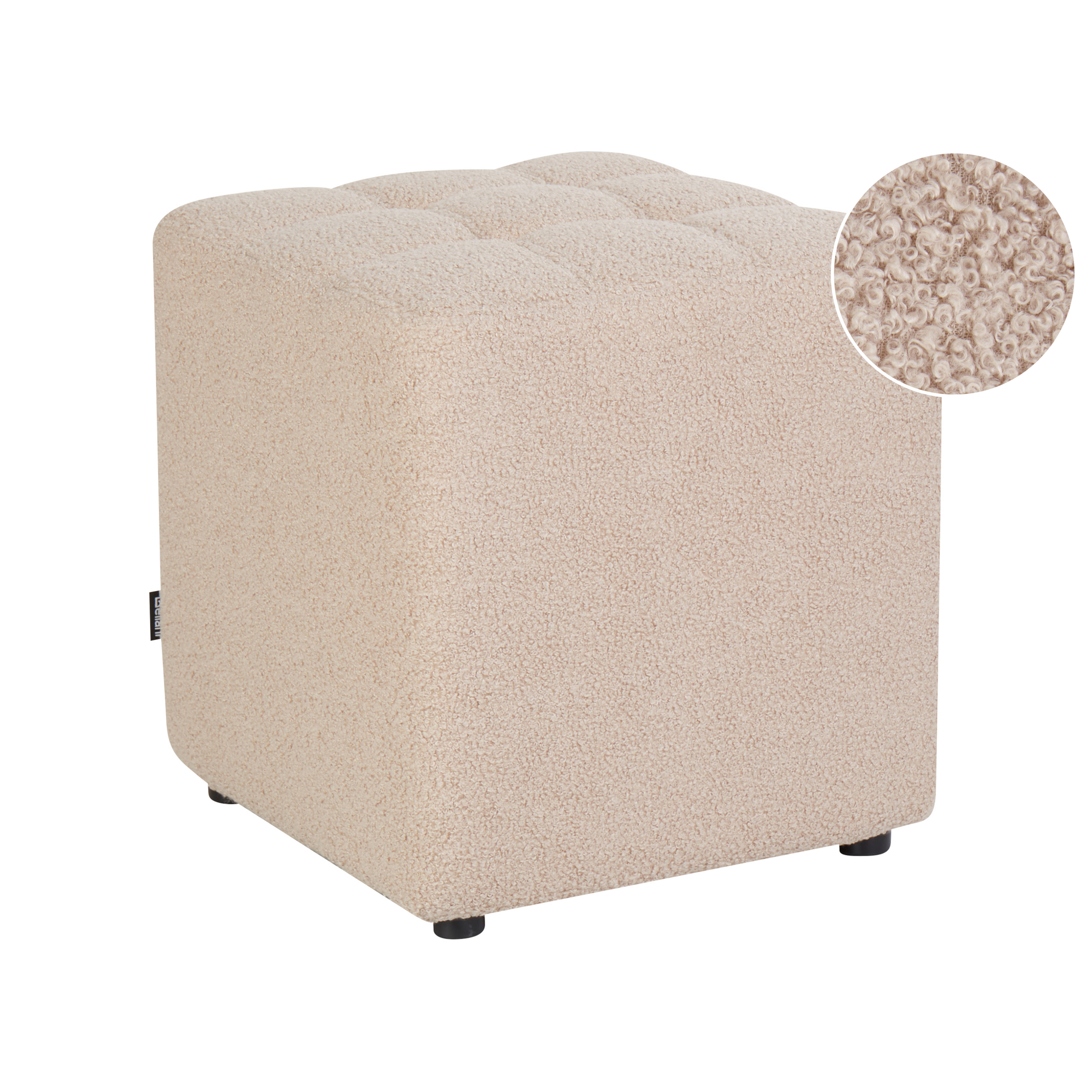 Puf KANSAS Boucle Beige