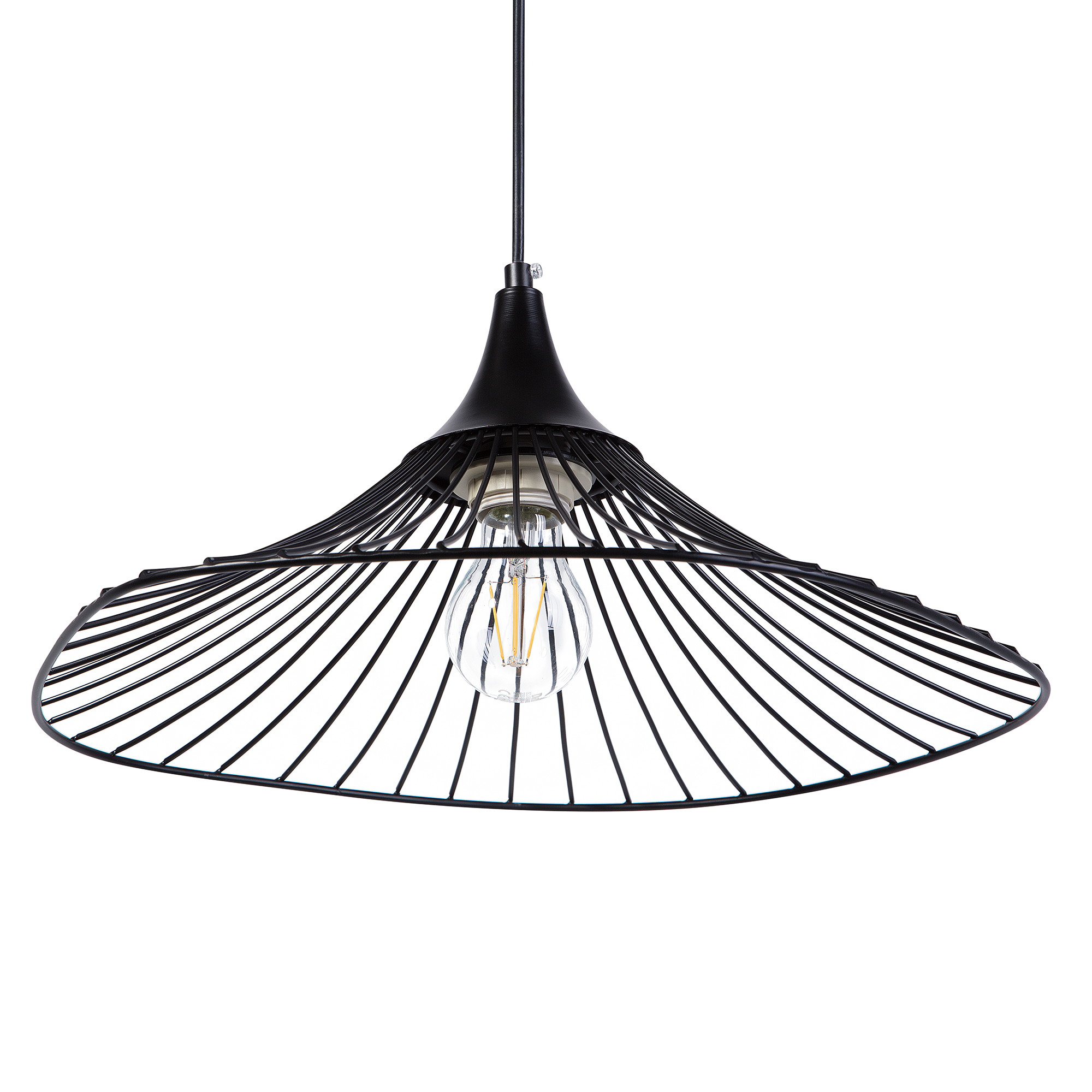 Loftlampe MAZARO Metal Sort