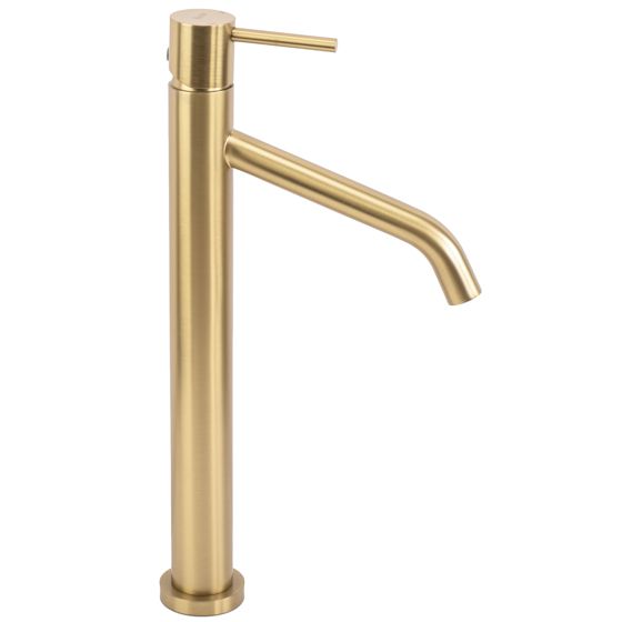 REA håndvaskarmatur JS-B253-1BG LEVEL Høj Børstet guld, 18,5x5x34,5cm