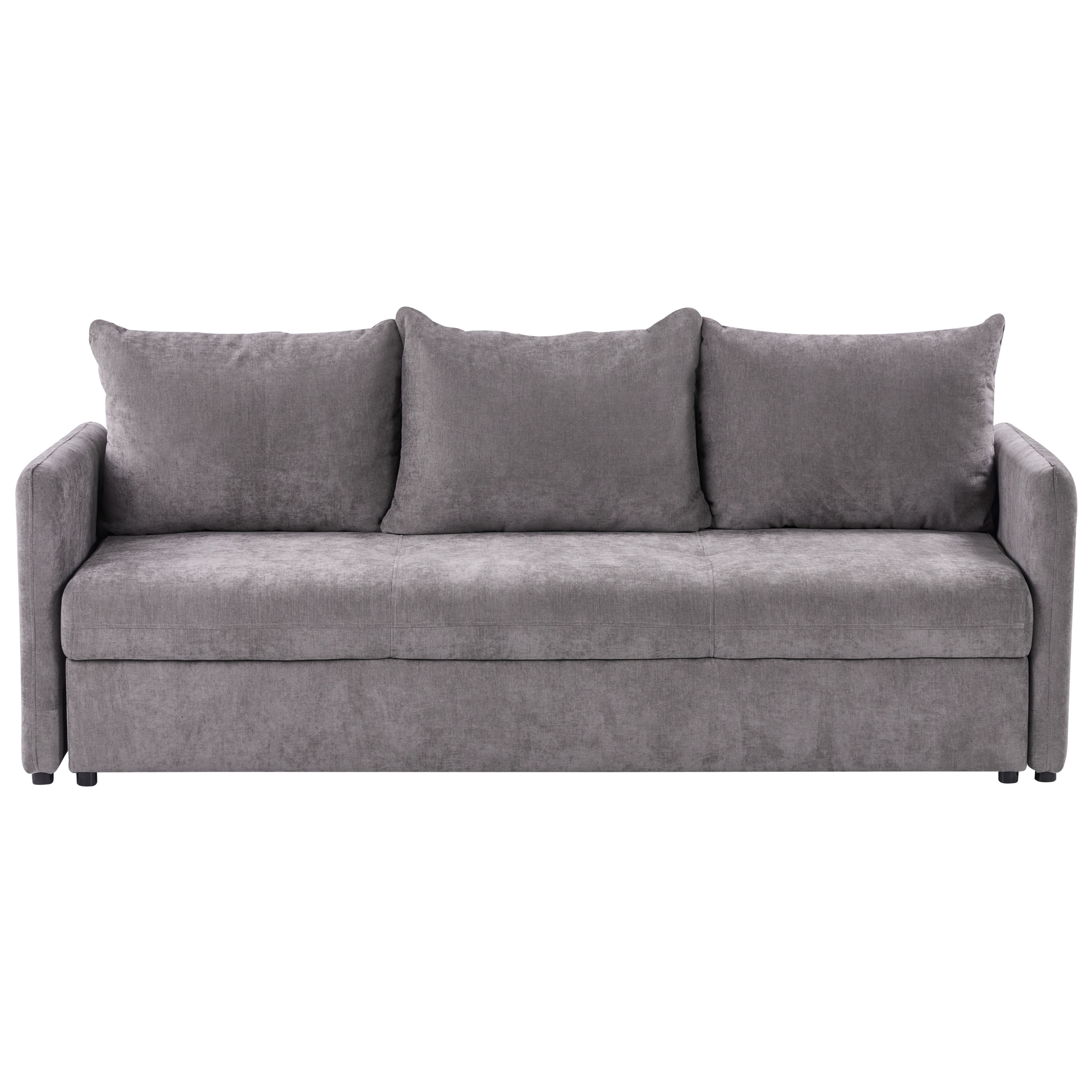 Sovesofa 3 personers HOLSEN med opbevaring Chenille Brungrå
