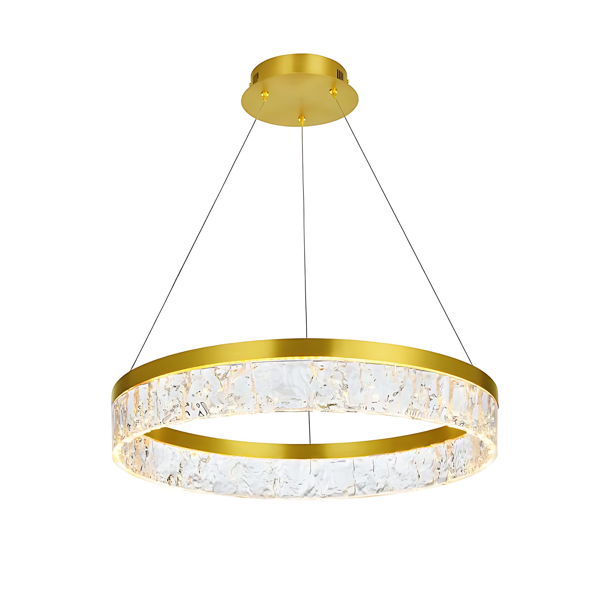 TOOLIGHT hængende loftlampe LHJ046-CP 50cm Guld 50x50x6,5cm