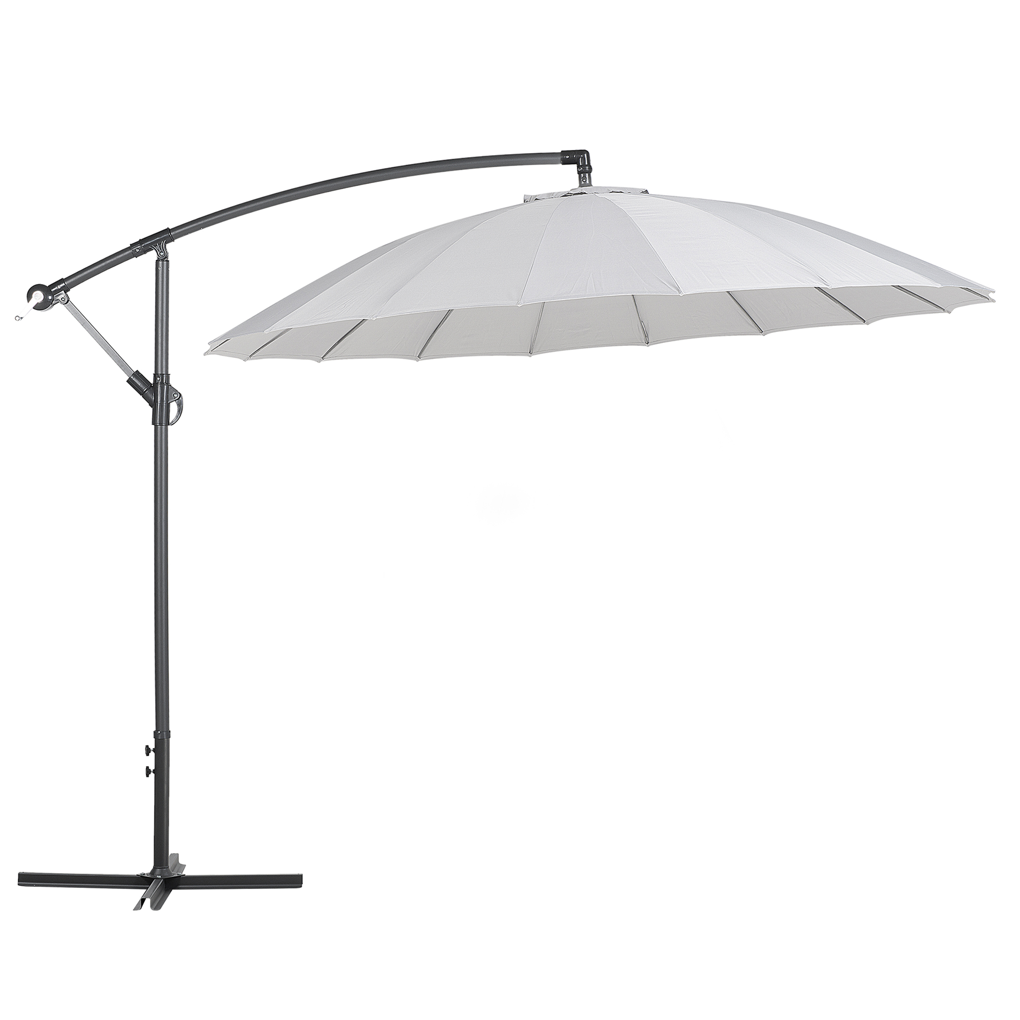 Cantilever parasol 268 cm CALABRIA II Lysegrå