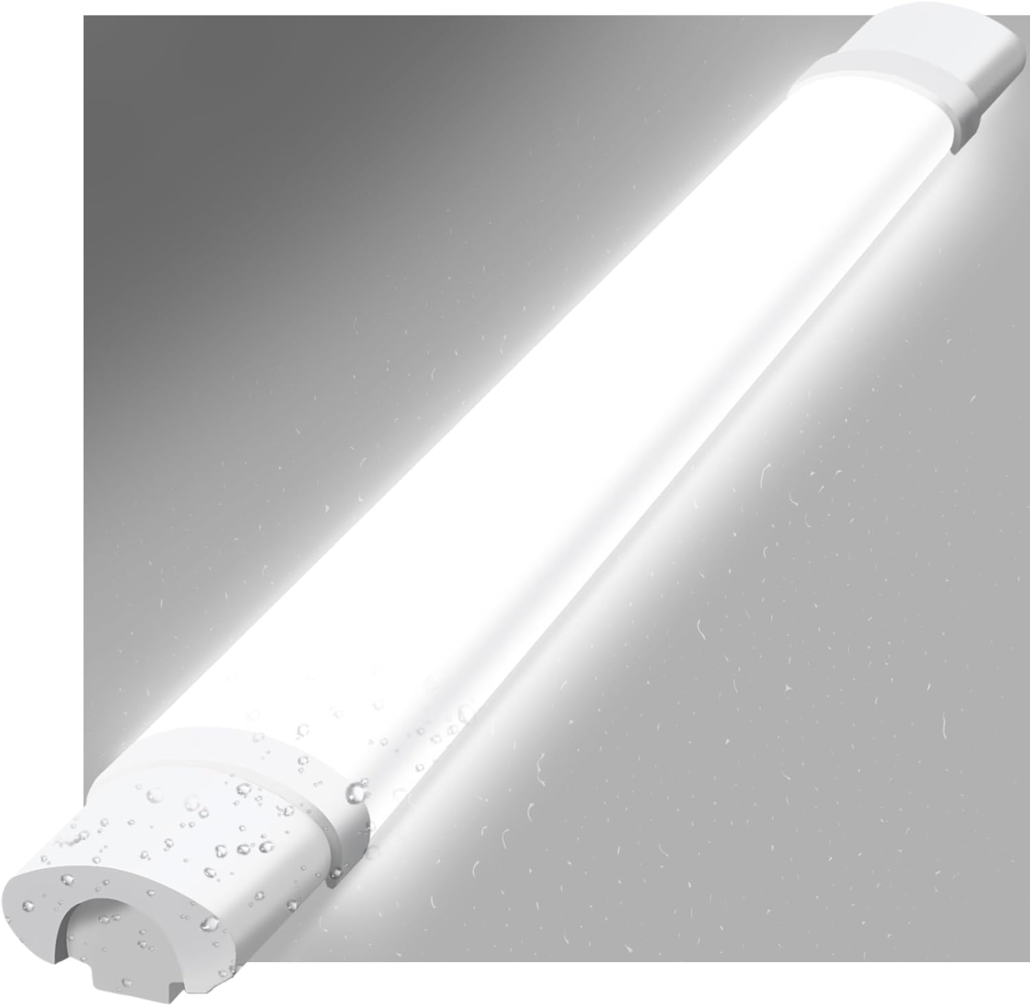 NETTLIFE LED - loftlampe, til vådrum, 120 cm. Loftlampe, 36 W, IP65, lysstofrør. Badeværelseslampe, 5000 K.