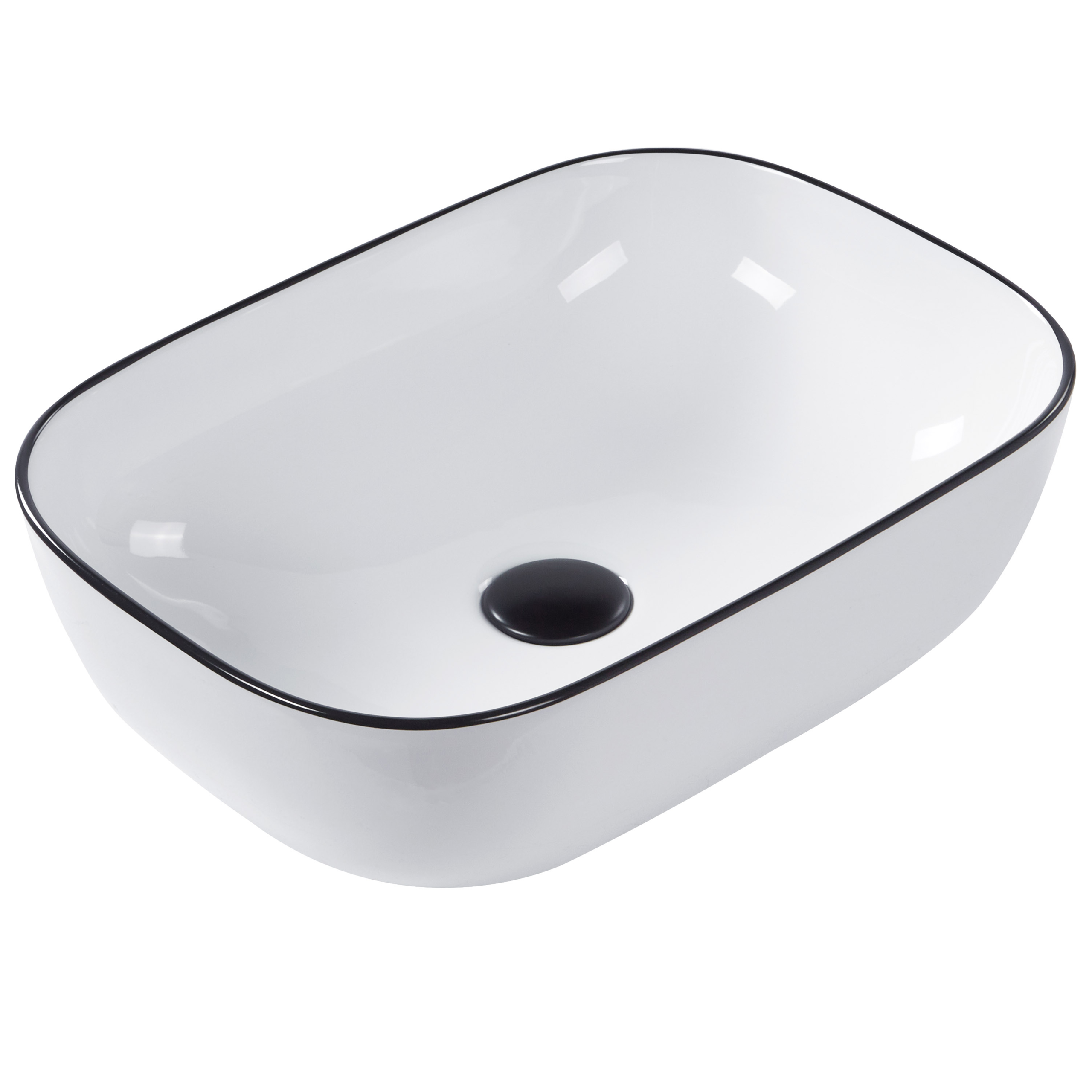 Vask til bordplade XERT 46 x 33 cm Keramik Hvid