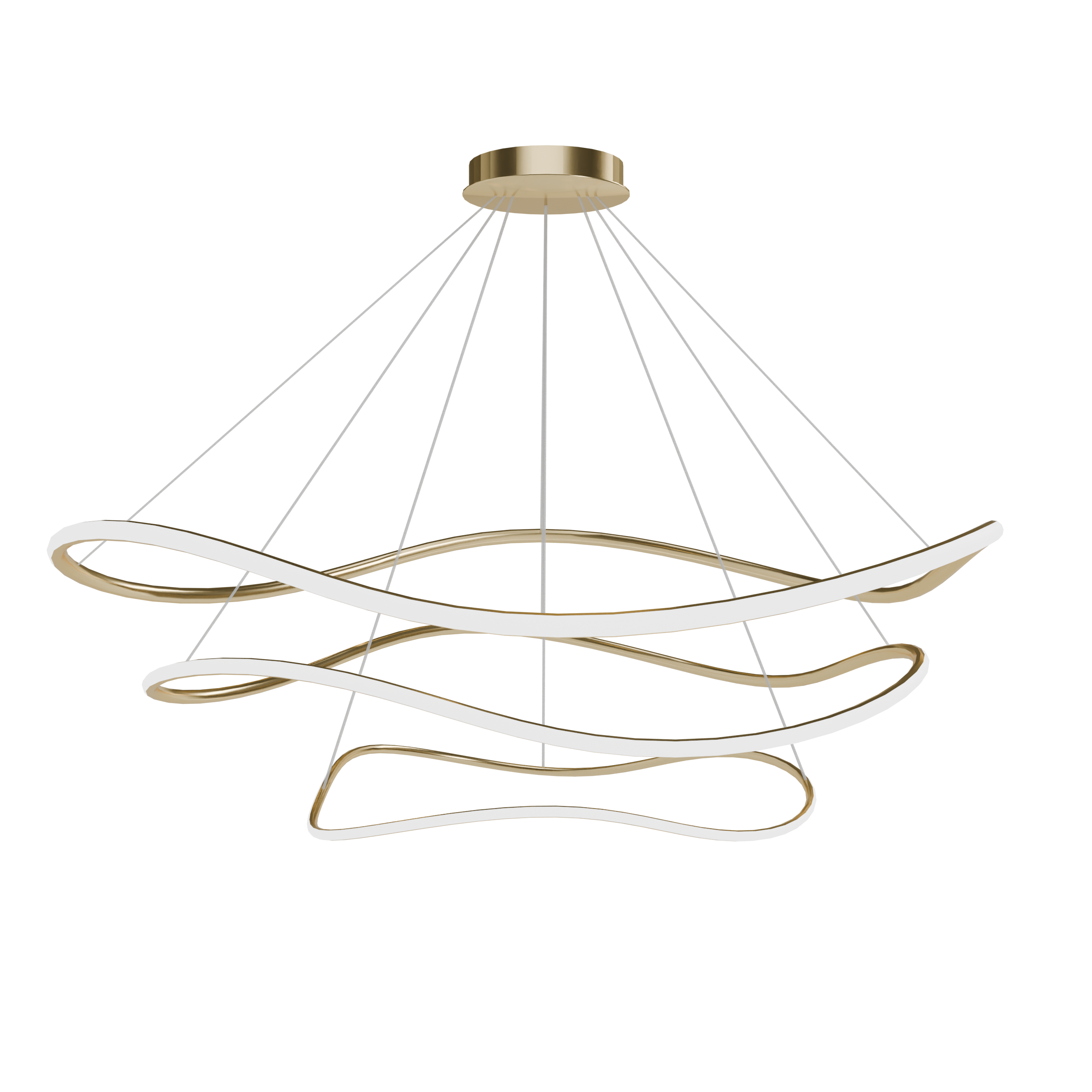 TOOLIGHT hængende loftlampe LHJ051-CP1 Guld 110x110x60cm
