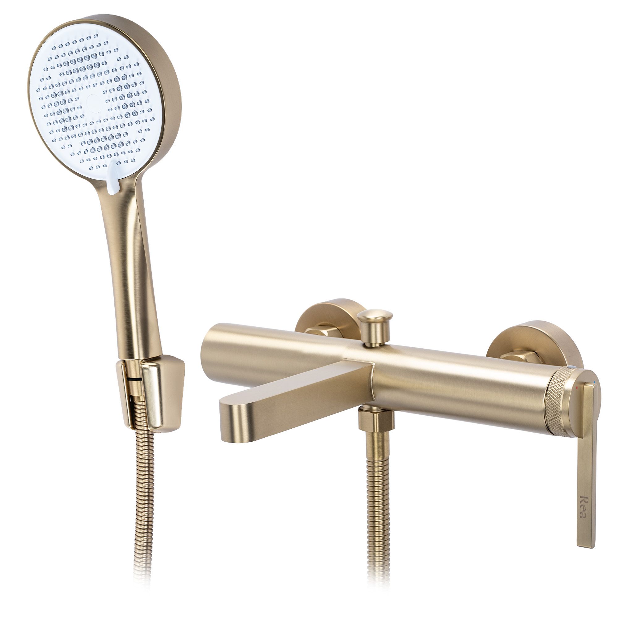 REA badekararmatur JS-703703BG , Børstet guld, 20,5x27,5x6cm