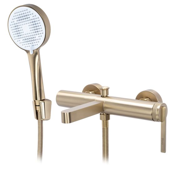 REA badekararmatur JS-703703BG , Børstet guld, 20,5x27,5x6cm