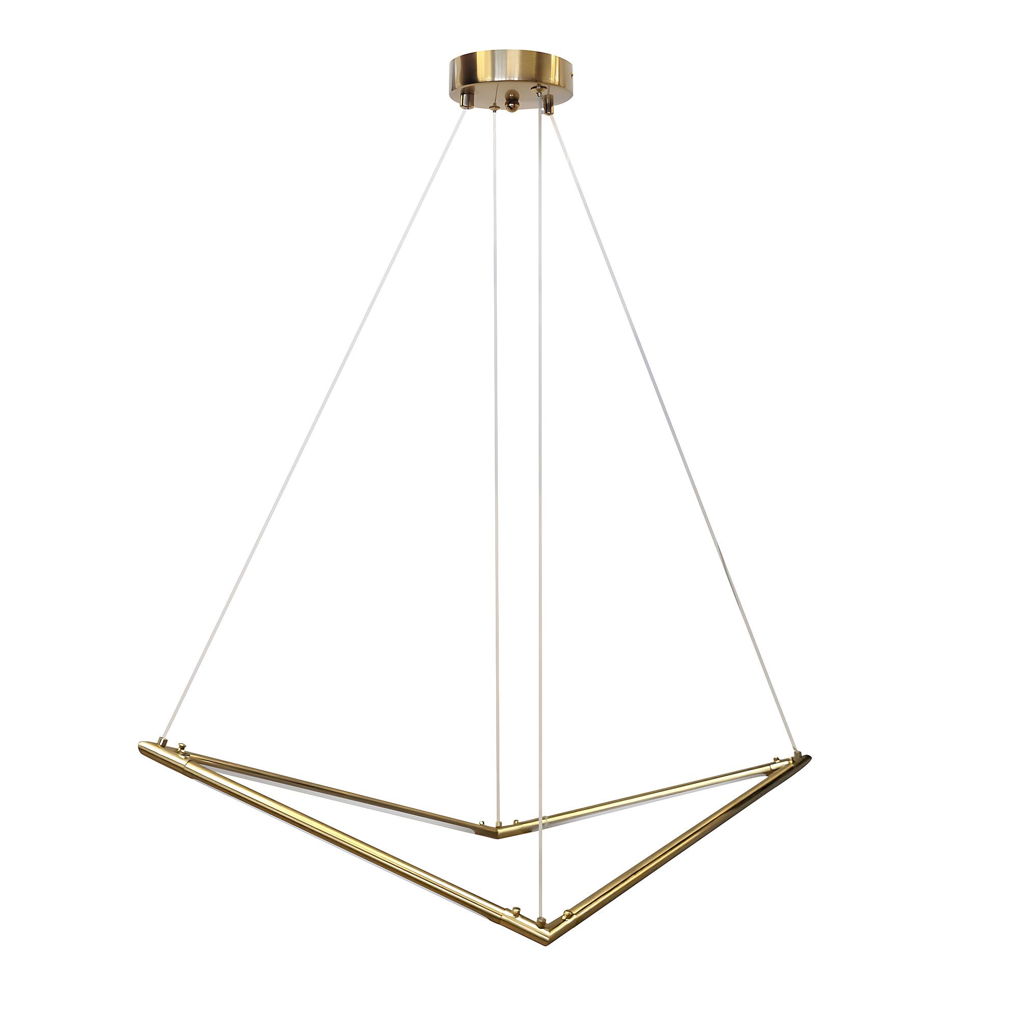 TOOLIGHT hængende loftlampe APP1776-CP LED Børstet guld 83x57x95cm