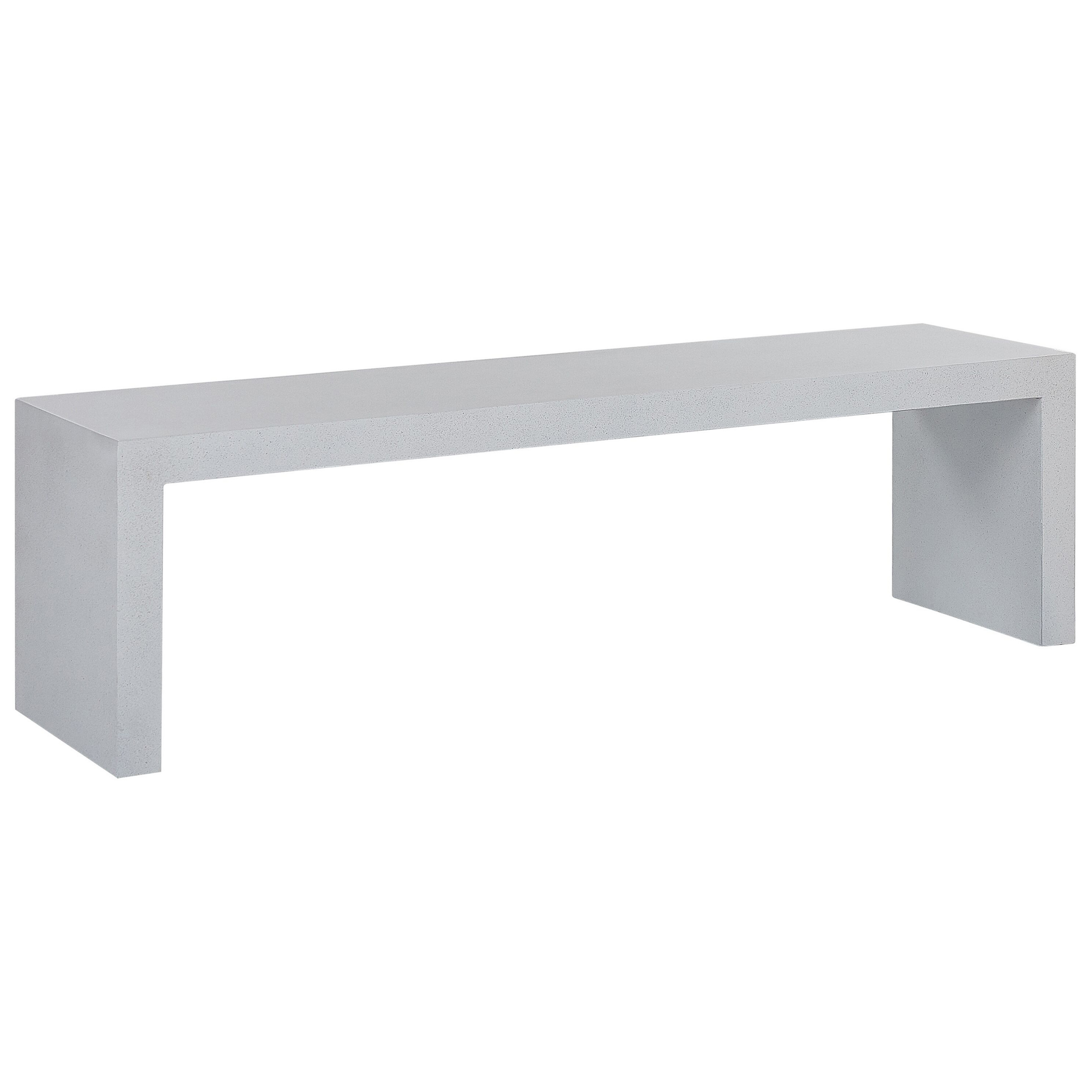 Havebænk TARANTO 150 cm Beton Hvid