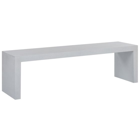 Havebænk TARANTO 150 cm Beton Hvid