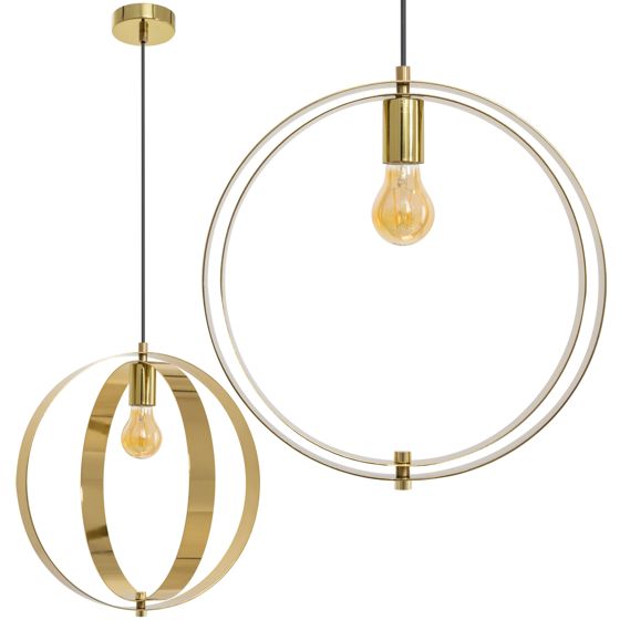 TOOLIGHT hængende loftlampe APP961-1CP Guld 37x37x90cm