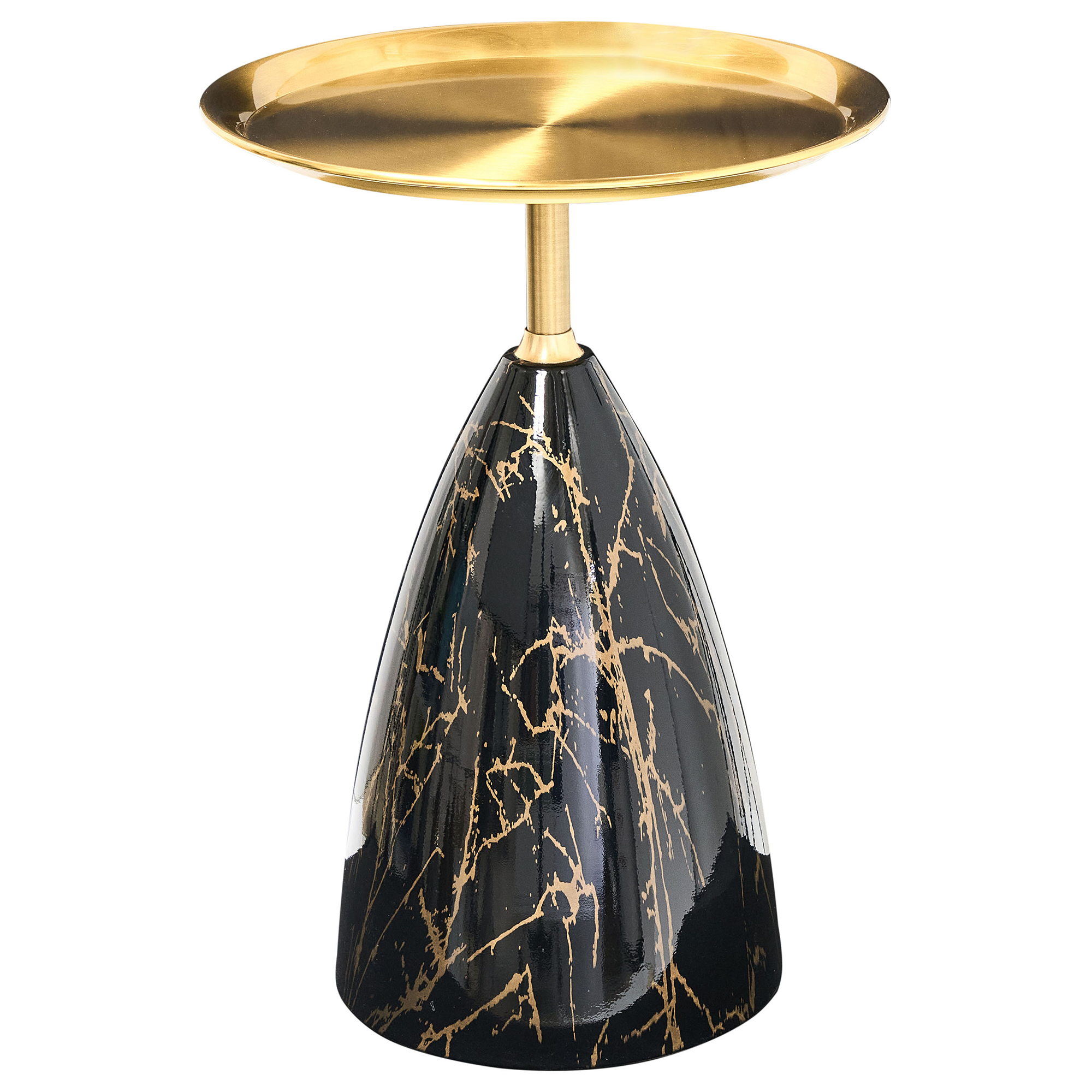 Bord STORM Metal Marmor/guld