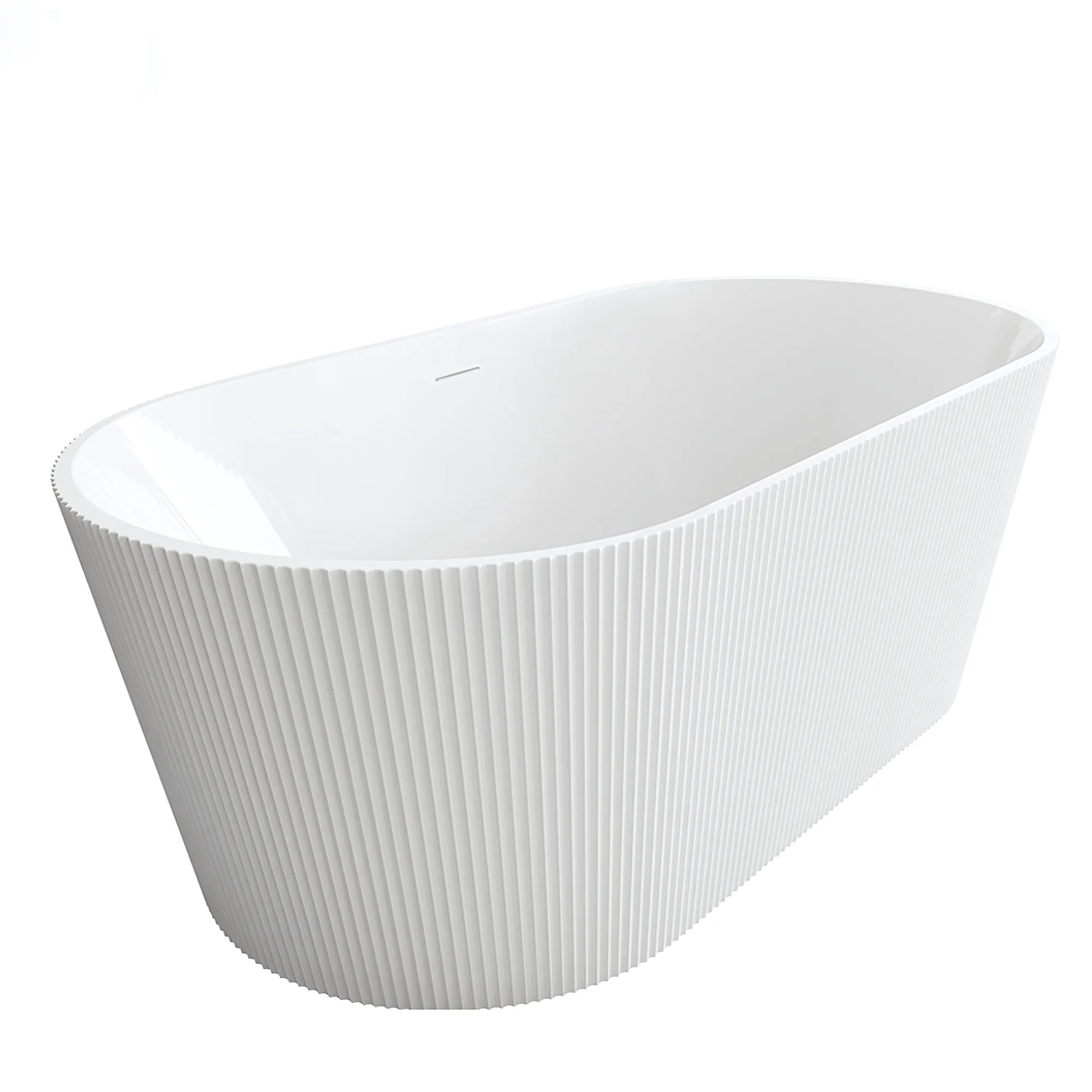 REA fritstående badekar Ofelia 170 Hvid, 170x74x59,5cm