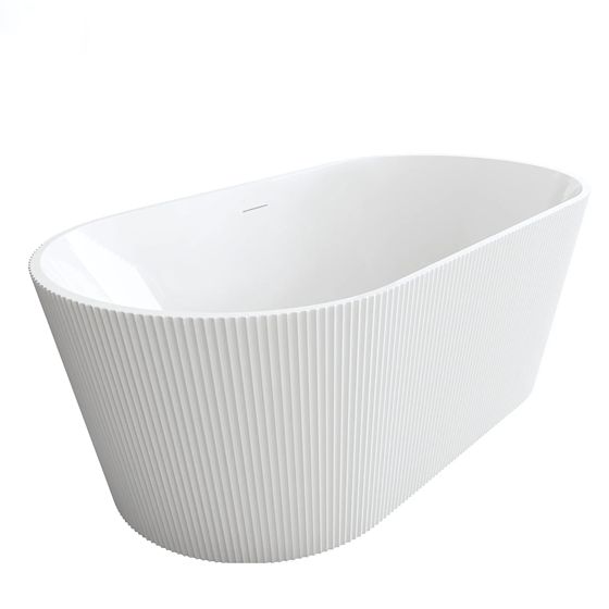 REA fritstående badekar Ofelia 170 Hvid, 170x74x59,5cm