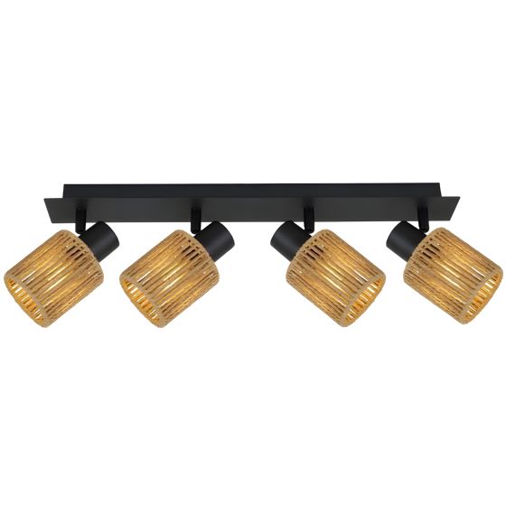 TOOLIGHT hængende loftlampe APP1825-4W Sort 76x76x16cm