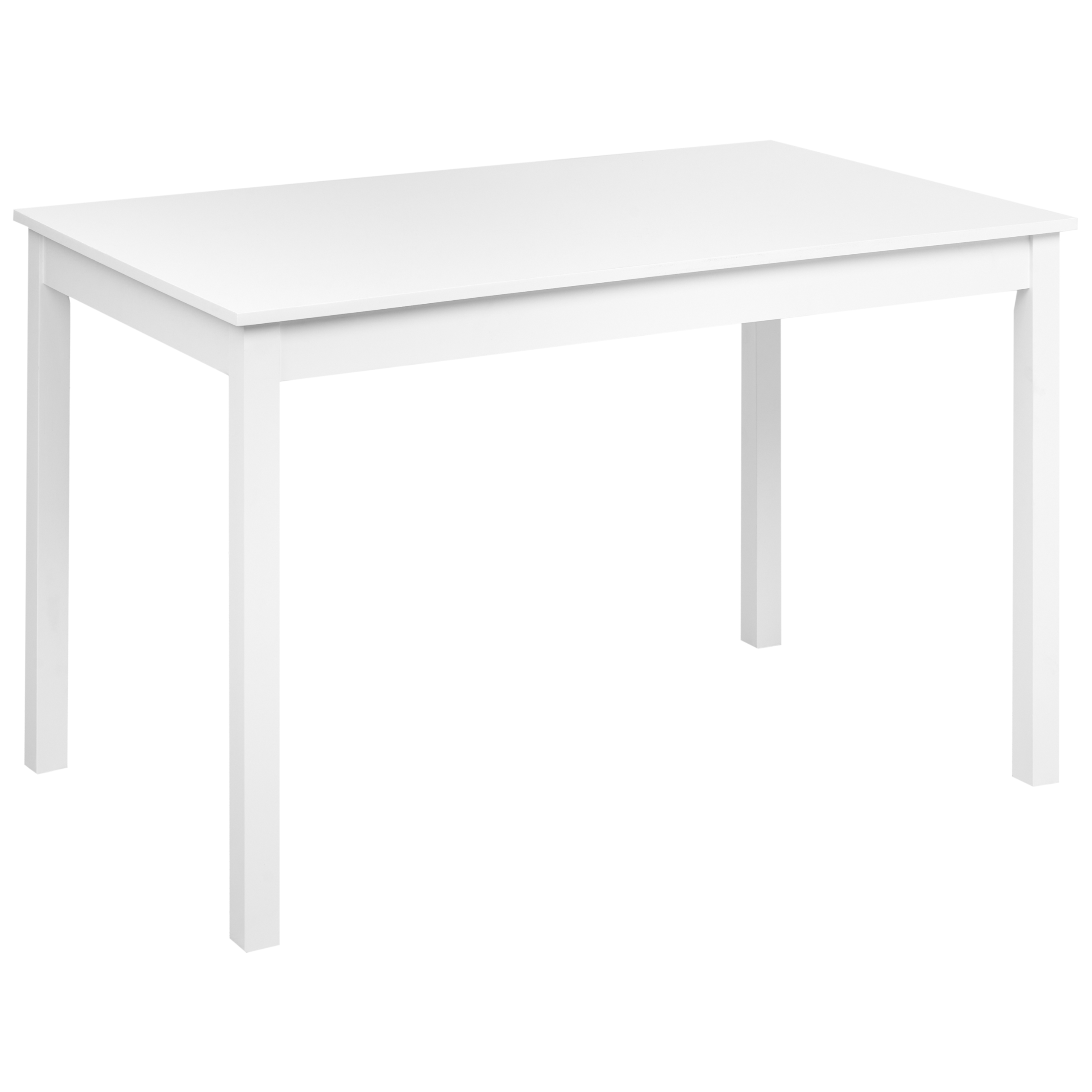 Spisebord BARLEE Hvid 120 cm 75 cm Poppeltræ
