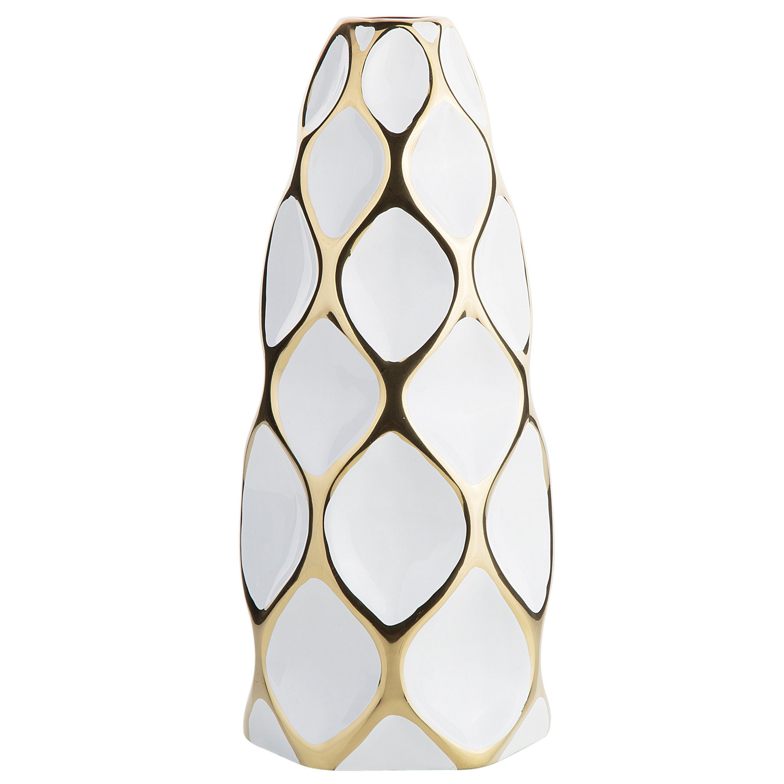 Blomstervase AVILA 36 cm Stentøj Hvid