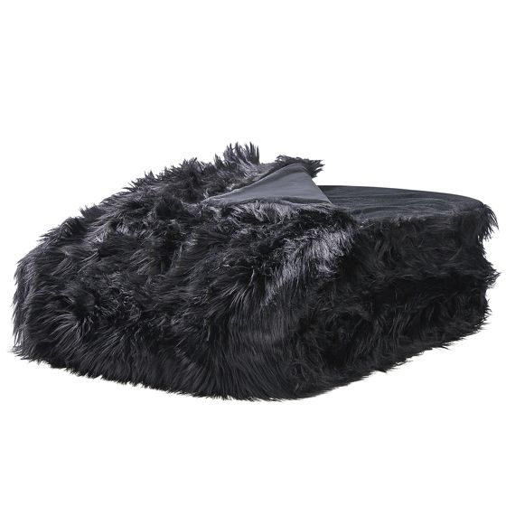 Sengetæppe DELICE 200 x 220 cm Sort