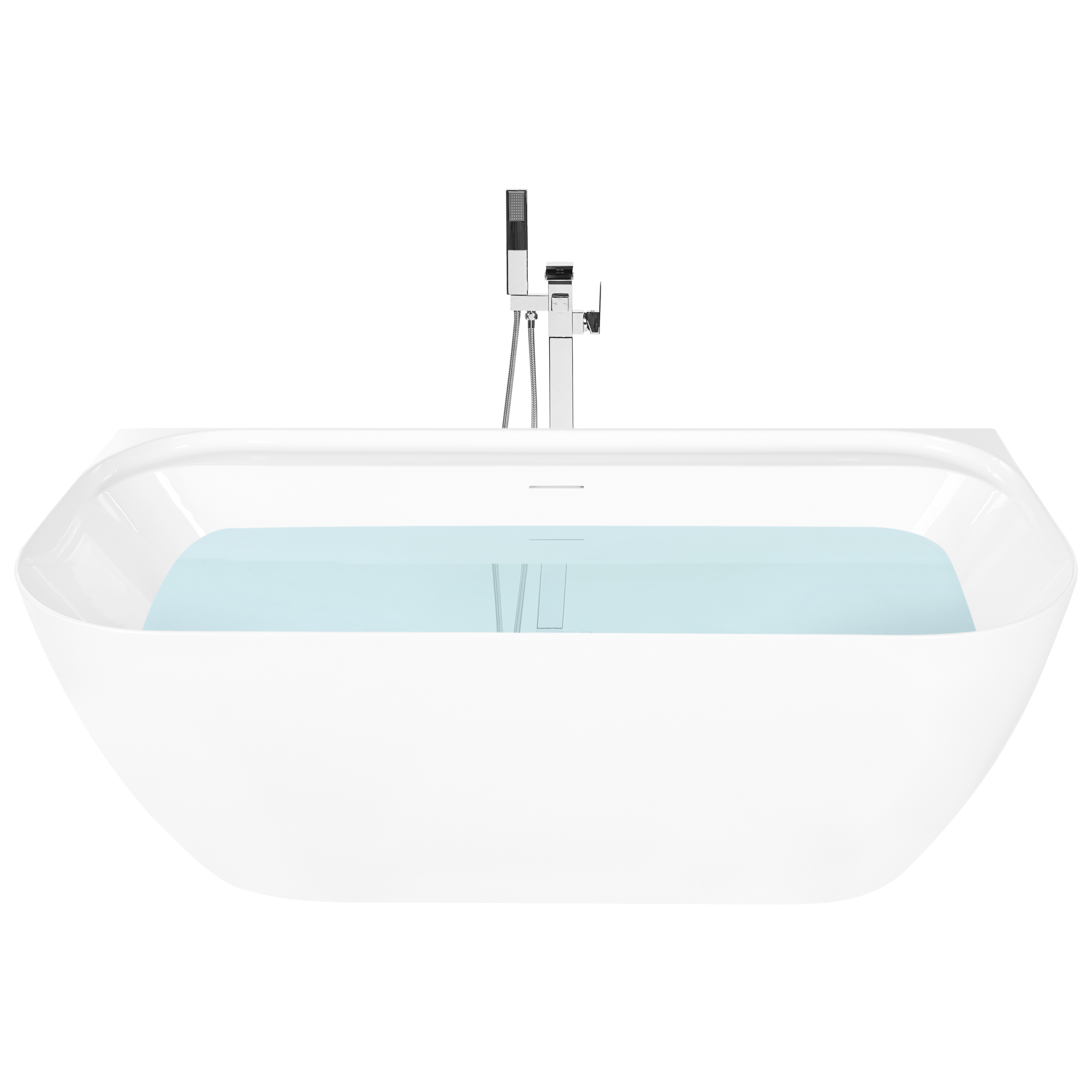 Back-to-wall badekar TAUCA 170 x 80 cm Hvid